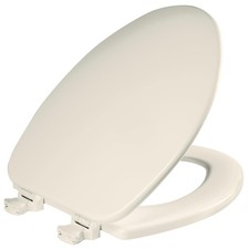 Elongated Biscuit Toilet Seat Easy Clean Durable Stylish Design Quick Install