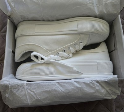 Schneeweiße Damen-Sneaker. Hohe, weiße Gr.37 Neu