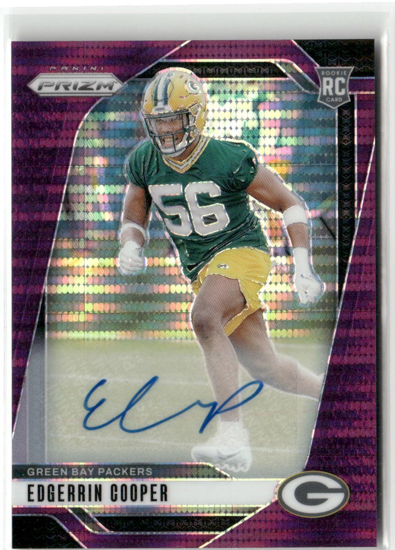 2024 Prizm #331 Edgerrin Cooper Rookie Autograph Purple Pulsar RC Auto