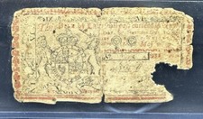 MAY 1, 1758 £6 SIX POUNDS NEW JERSEY COLONIAL CURRENCY NOTE RAW