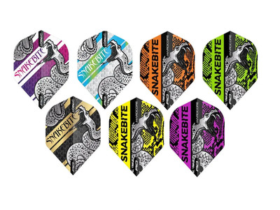 1 Satz, 3st. Red Dragon Peter Wright Flight Snakebite Flights Neu
