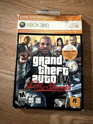 EMPTY BOX Grand Theft Auto IV: The Lost and Damned (Expansion Pack) XBOX 360