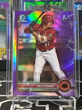 Sal Stewart 2022 Bowman Draft 1st Purple /250 BD-122 Reds Prospect Card