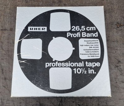 2 x Uher 26,5 cm Aluminium Reel / Tonband / Spule (SG 630, 631) 
