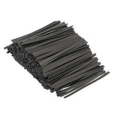 Twist Ties 3" Paper Closure Tie for Party Bags, Candy, Crafts Black 500pcs