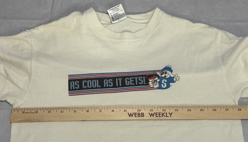 Vintage Slush Puppie Shirt Boy’s Size Youth Large White As Cool As It Gets - Picture 5 of 7