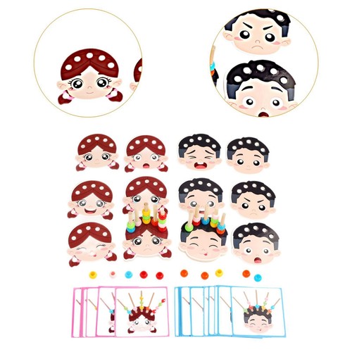 Wooden Beads Sequencing Toy Stacking Toy Lightweight Creative Educational - Picture 4 of 4