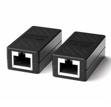 RJ45 Coupler Ethernet Cable Extender Adapter LAN Connector in Line Coupler Fe...