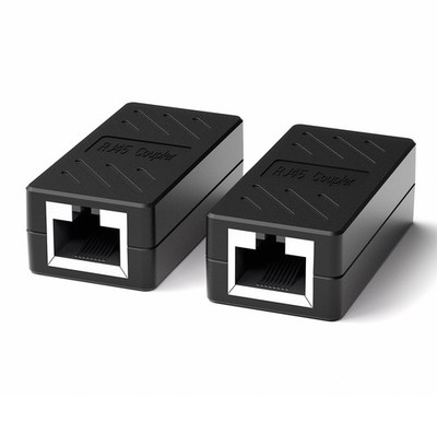 RJ45 Coupler Ethernet Cable Extender Adapter LAN Connector in Line Coupler Fe...