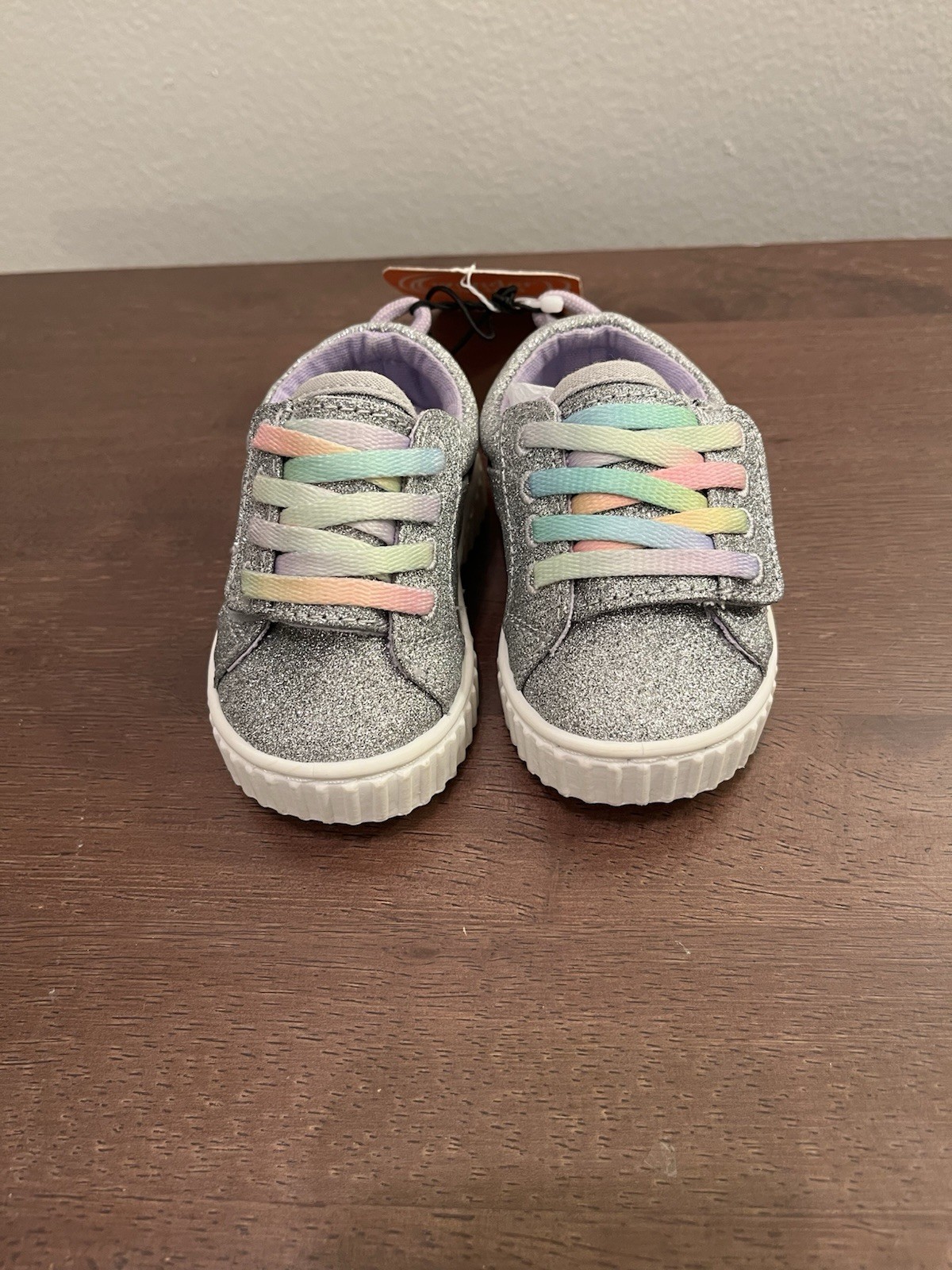 Sz. 2 Silver Baby Glitter Sneakers 