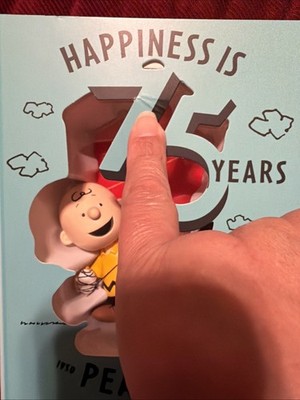 Peanuts 75th Anniversary 2pc CHARLIE BROWN & SNOOPY Hallmark Tree