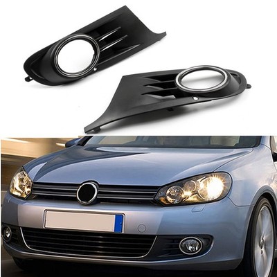 For 2010-2014 VW MK6 Golf Jetta Sportwagen Open Vent Fog Light Grille Covers