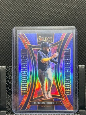Jackson Chourio 2025 Select Turbocharged Blue Prizm #43/49 - Brewers