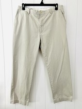 Polo Ralph Lauren Khaki Chino Coastal Preppy Classic 100 Cotton Pants Men 36x29