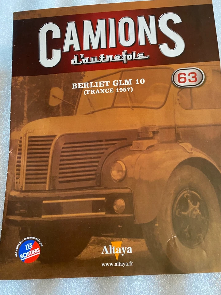 BERLIET GLM 10 Citerne Militaire 1957  IXO Camion d'autrefois  1/43 avec boite - Photo 2/2