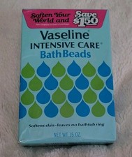 Vaseline Intensive Care Moisturizing Bath Beads 15 oz Vintage NEW Sealed