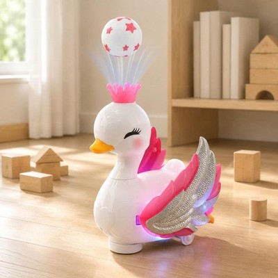 Buoyant Sphere Waterfowl Toy 360-Degree Rotation Electric Waterfowl Toy