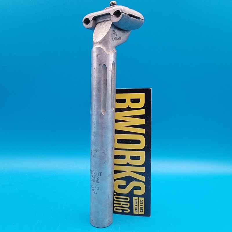 Vintage SR Laprade Seatpost 27.2mm Silver Alloy Japan 80's BMX MTB Bike Road b23