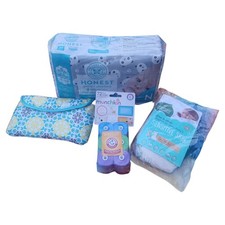Newborn Diaper Bundle   Honest Co 32ct  Arm  Hammer Munchkin Refills  Extras 