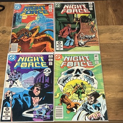 DC Comics Night Force #5 #6 #8 #9 Comic Lot Marv Wolfman Gene Colan (1983)