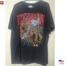 Led Zeppelin Band Concert Vintage Rock T-Shirt Full