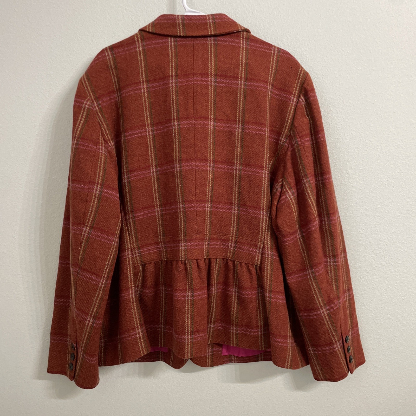 Talbots Women's Two Button Blazer Jacket Plaid 10… - image 4