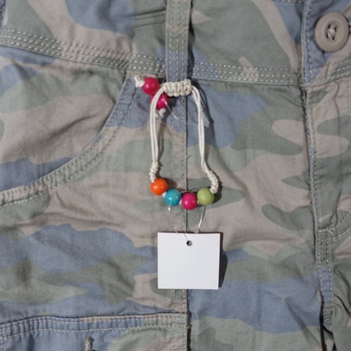 Lot of 2 Bermuda Shorts Girls 14 Pockets Cotton Blend Embellished Camouflage NWT - Picture 9 of 9
