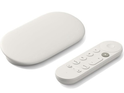 Google TV Streamer 4K   Fast 4K Streaming with Voice Control - Porcelain