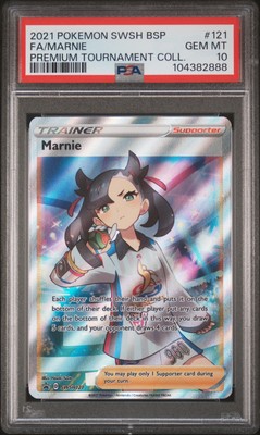 2021 POKEMON SWSH BLACK STAR PROMO #121 FULL ART/MARNIE PSA 2021 POKEMON SWSH BLACK STAR PROMO #121 FULL ART/MARNIE PSA