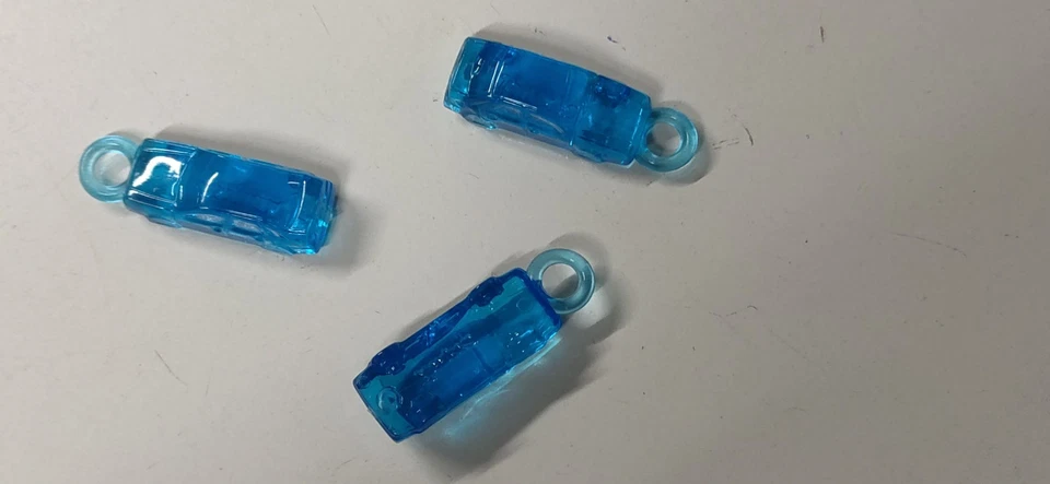 Mini Modellino FIAT TEMPRA in plastica azzurra set 3 pezzi Gadget Fiat 80/90 - Immagine 3 di 4