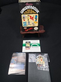 Classic Concentration Nintendo NES : Box, Game,  Manual, and Foam WORKS