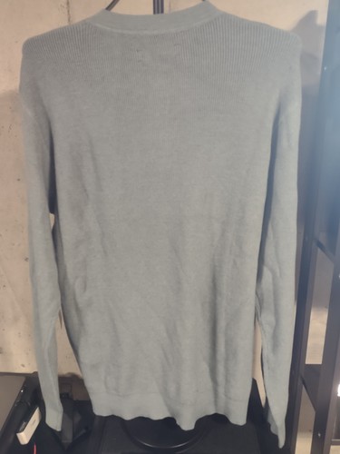 Neuf avec étiquette marque Lucky - Pull homme en tricot 1/4 boutonné - mousse de mer douce - moyen - Photo 9/16