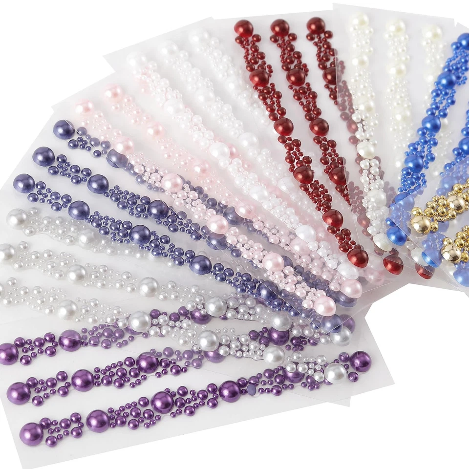 3 Tiras Adhesivas Gemas Autoadhesivas Boda Artesanía Hágalo Usted Mismo Favores Foto 3 de 4