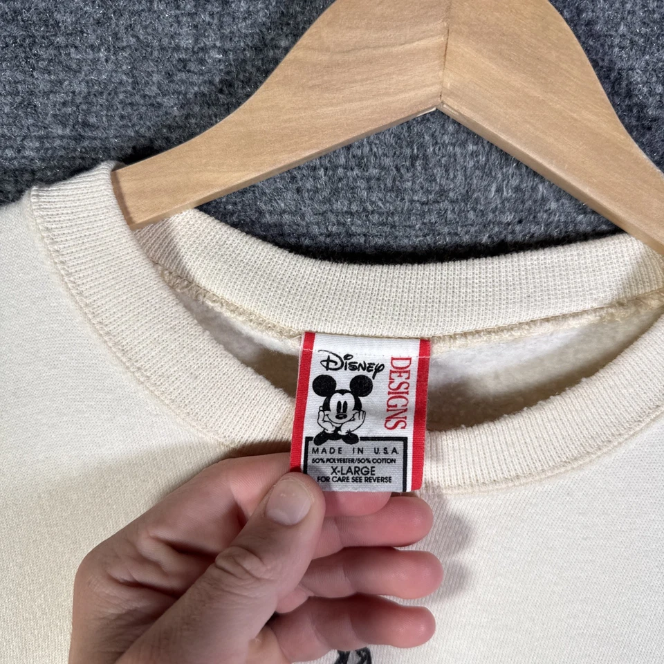 Moletom Vintage Splash Mountain Extra Grande Anos 90 Disney Mickey Mouse Raro Graal Desenho Animado - Imagem 3 de 4