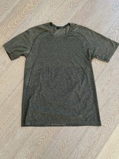 Lululemon Mens Metal Vent Tech Short Sleeve Olive Heather L