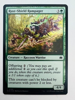 Magic the Gathering Bloomburrow Rust-Shield Rampager BLB 0190 Englisch Foil