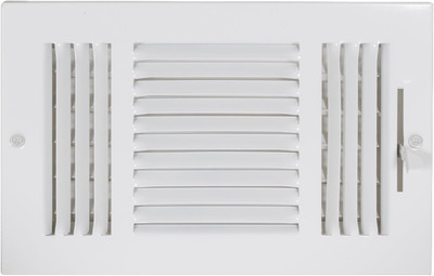 10 X 6 Inch (Duct Opening) Air Vent Cover for Wall or Ceiling, Three-Way Ventila