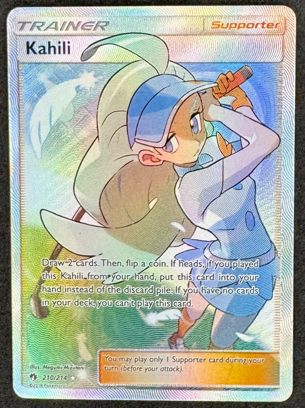 Kahili (Full Art) 210/214 Sm-Lost Thunder Holo Ultra Rare NM