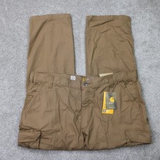 Carhartt Force Pants NWT Mens 42x30 Brown Tappen Cargo Relaxed Fit Straight