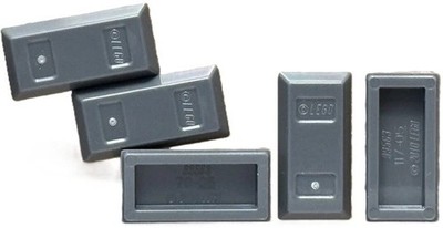 LEGO 5 New  Ingot Bar Dark Bluish Gray Minifigure Money 1 x 2 Part 99563 D645