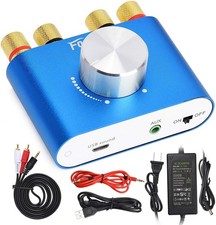 Facmogu F900S Mini Bluetooth Stereo Power Amplifier Wireless Audio W/Adapter