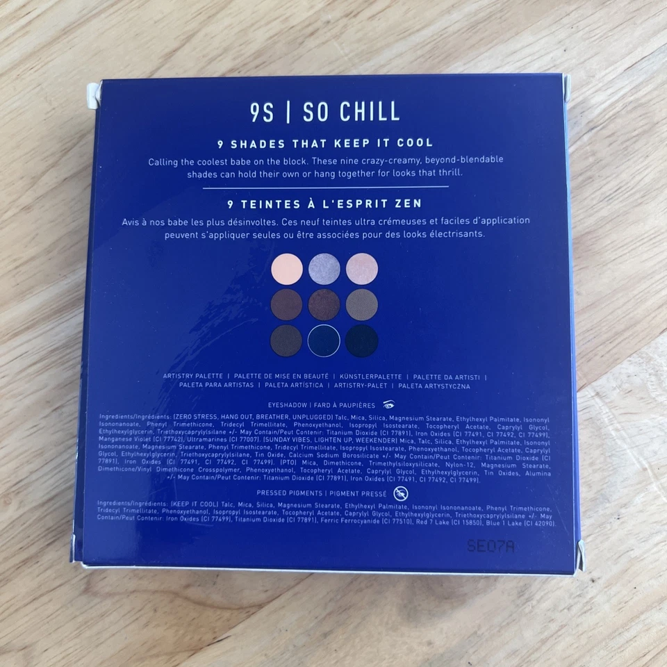 MORPHE 9S So Chill Artistry Eyeshadow Palette Cool Shades New NIB 9 Shades - Image 2 of 4
