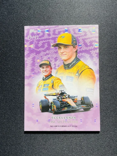 2025 Topps Eccellenza F1 Trionfo Oscar Piastri 9/50 Purple JS72