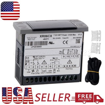 For Dixell Temperature Controllers XR06CX-4N1F1 Digital Thermostat w/ Brackets