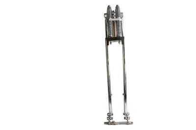 D+D Narrow Spring Fork Assembly Chrome 27 inch for Harley-Davidson
