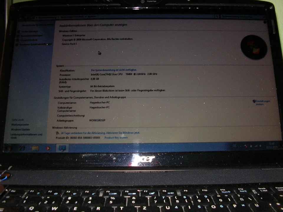 Acer Aspire 6935G mit Windows 7 und Office 2010 - Bild 3 von 4