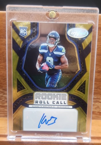Kenneth Walker III [Gold] #RCS-KW 2022 Panini Certified Rookie Roll Call Signatures card