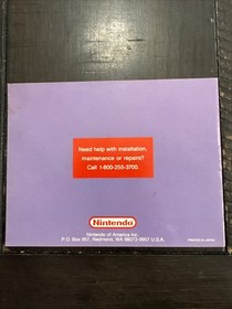 Tetris For The NES - Nintendo Instruction Manual / Booklet Only