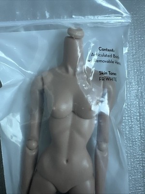 Integrity Fashion Figure 12.5  Nude REPLACEMENT NU.FACE  DOLL body FR WHITE Tone