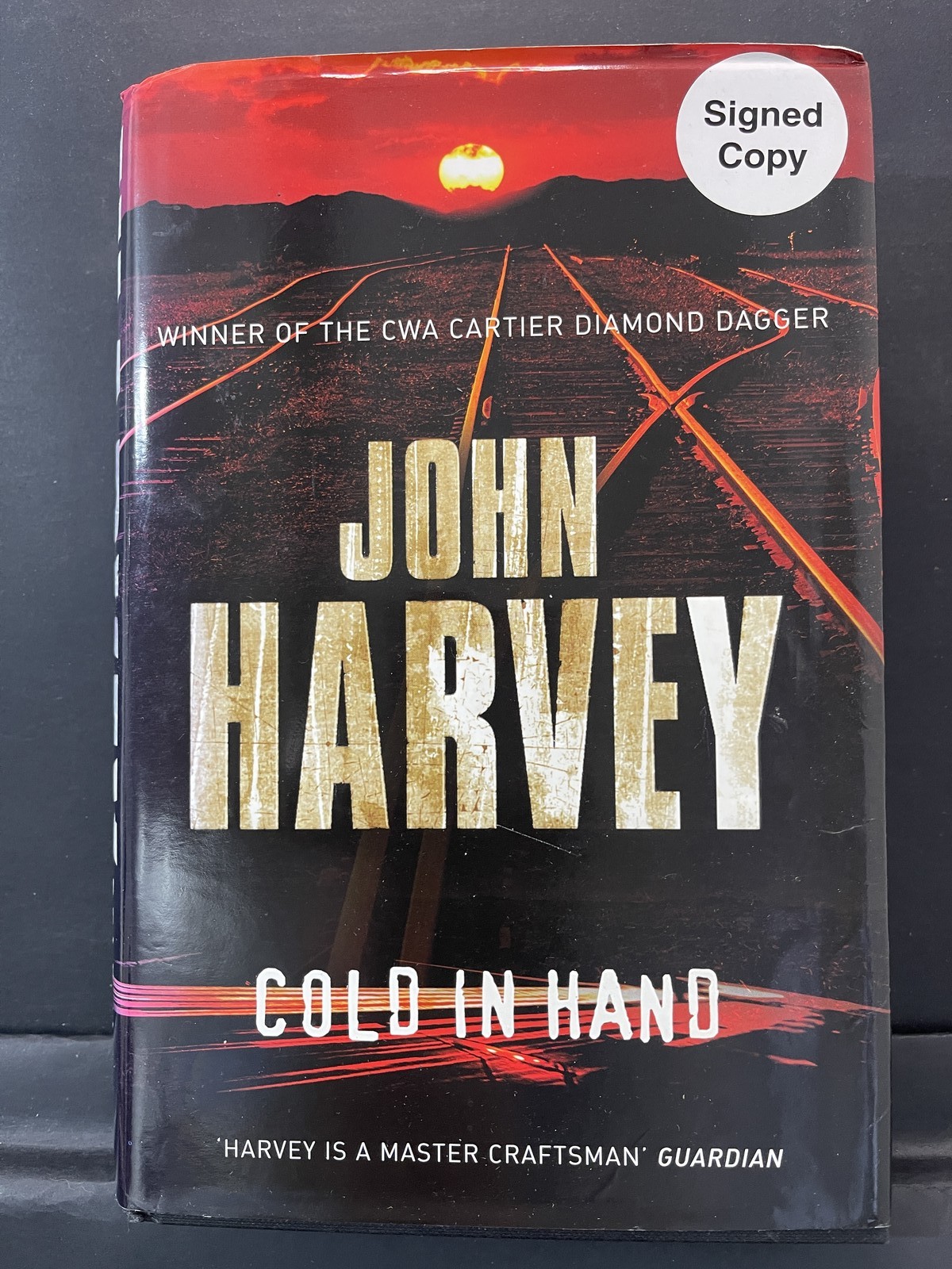 John Harvey Cold in Hand SIGNED First Edition Hardcover 2008 Crime Fiction